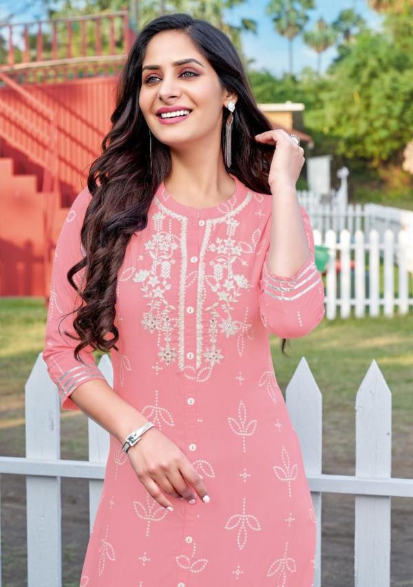 Mittoo Bandhan Rayon Printed Casual Wear Kurtis